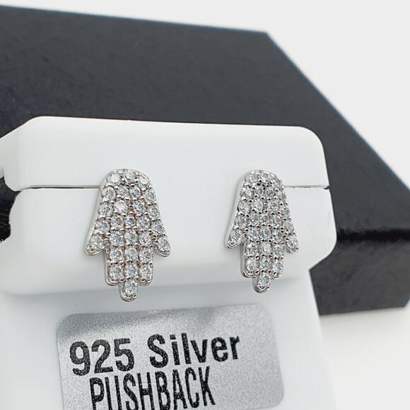 "925 sterling silver luxury CZ earrings for women/girls, Best for gift,RJUS2104 - Picture 4 of 9